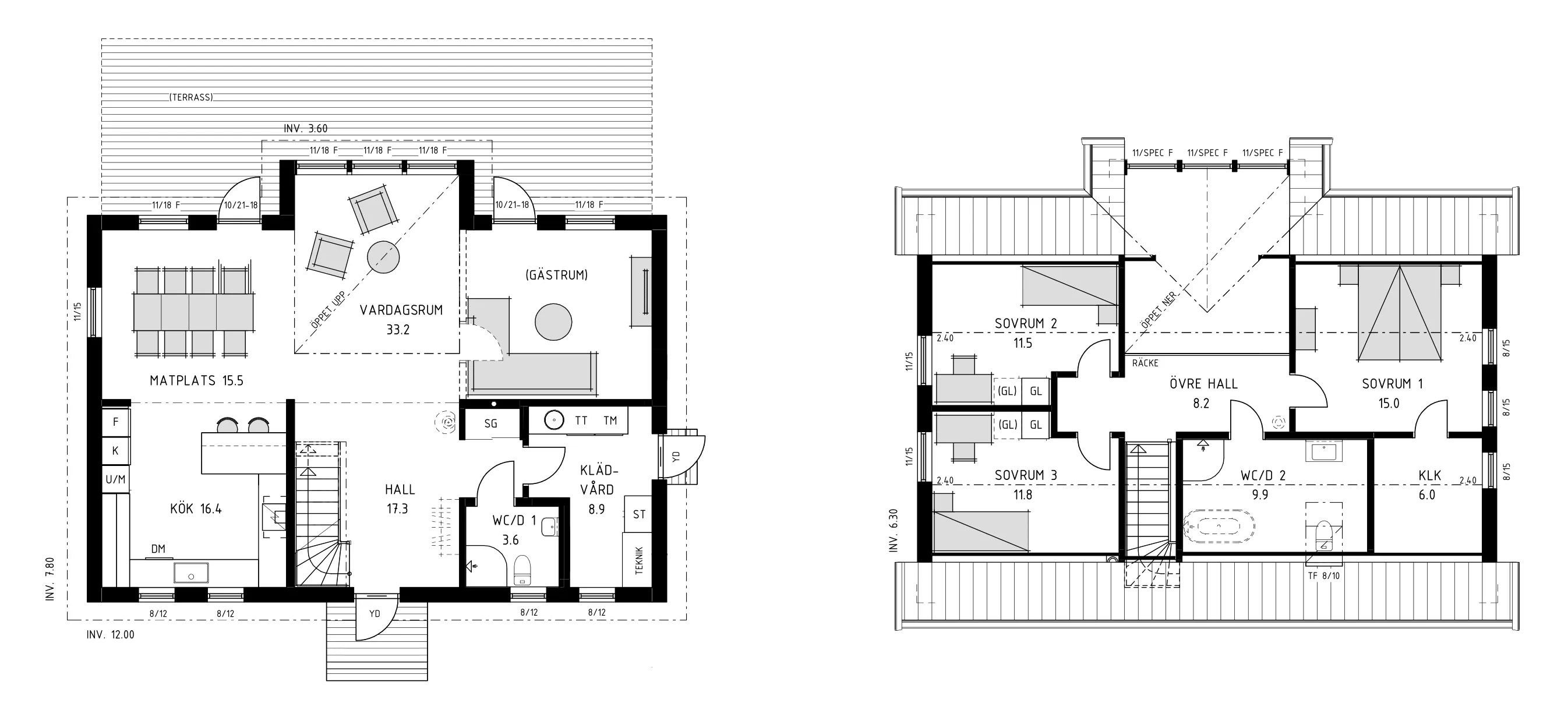 Planritning för huset